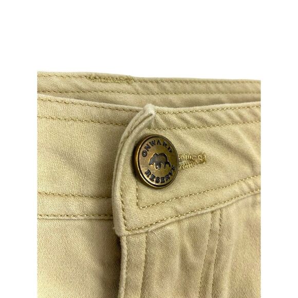 ONWARD RESERVE 'Flex 5-Pocket Stretch' Mens Chino Pants Tan Khaki - Size 35/32 - Picture 6 of 15